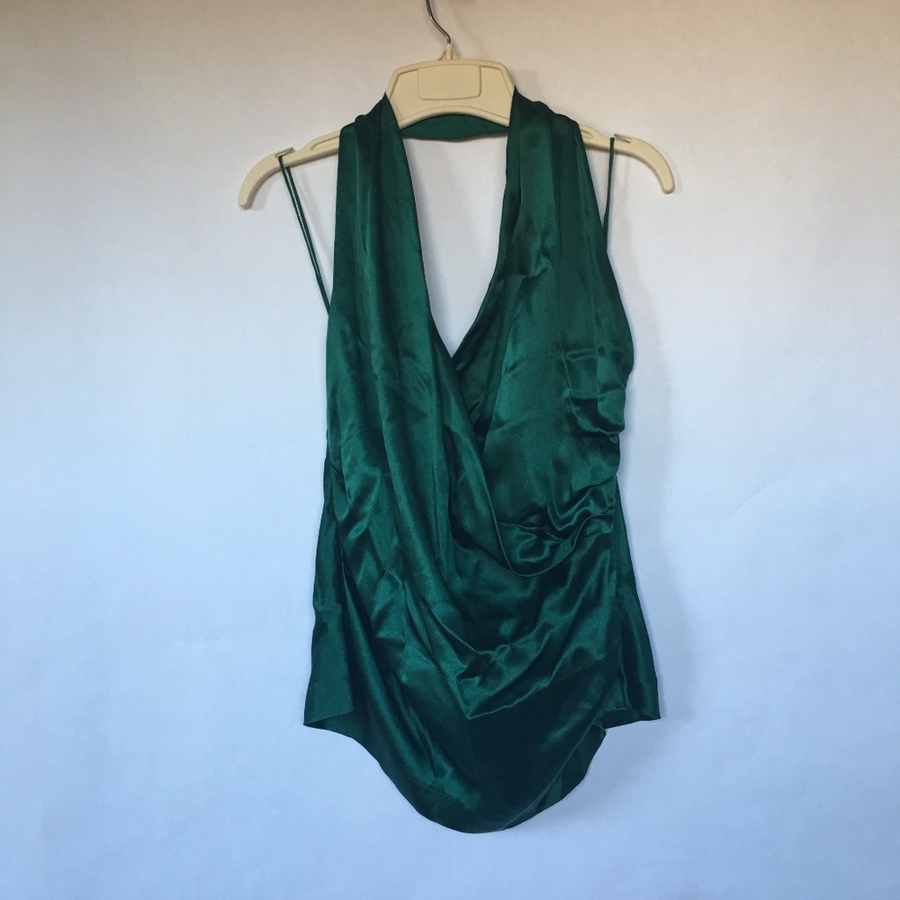 Nicole Miller Silk Halter Top